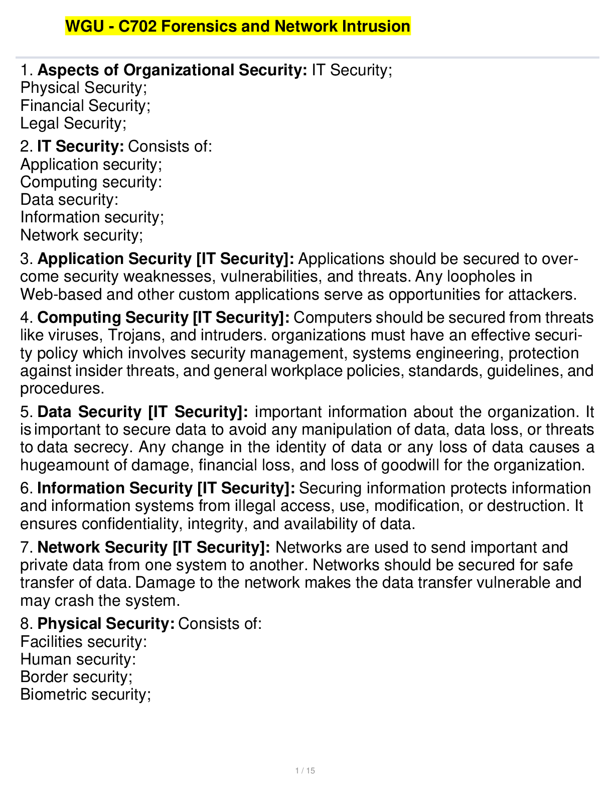 Preview image for WGU - C702 Forensics and Network Intrusion